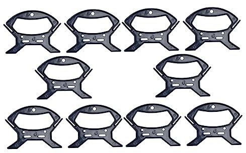 Yardenfun Avvolgicavo Per Riporre Cavo Grande in Plastica Set Da 10 Pezzi, Organizer Bobina Di Cavo Per Cavi Audio e Video, Fermacavi Compatto Per Casa, Ufficio e Viaggio