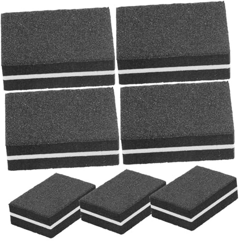 LALADEFIEE 50 Stück Doppelseitige Kleiner Pufferblock Nagelfeilen Aus Langlebigem Schwamm Nagelschleifblöcke Für Maniküre Pediküre Tragbare Fingernagelfeile Für Zuhause Und Nagelstudio