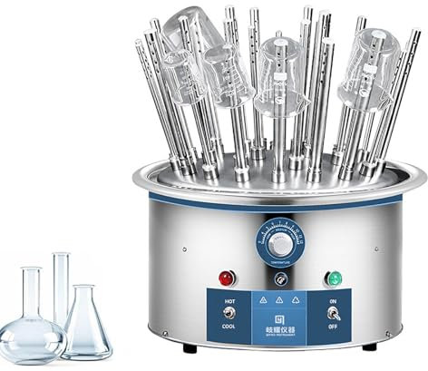 YXFAZPP Stendibiancheria Elettrico per vetreria, essiccatore a Flusso d'Aria da Laboratorio con Tubi di Asciugatura e lavello a 12 fori/20 fori/30 Fori, Temperatura Regolabile da 40 a 120° (30 Holes)