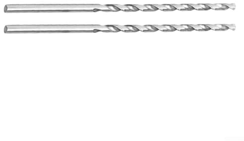 400 mm extra lang für HSS-Bohrer, 6 mm Durchmesser, Hochgeschwindigkeitsstahl, gerader Schaft, Doppelrillen-Design für schnelle Spanentfernung, kompatibel mit elektrischen Handbohrmaschinen
