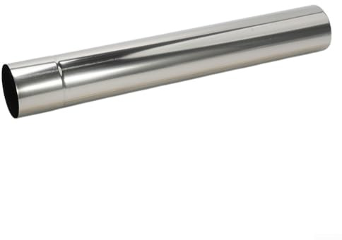 High Temperature Resistant Stainless Steel Chimney Pipe 6 cm Diameter Anti-Rust Flue Tube Suitable for Home or Outdoor Wood Stoves with Accurate Splicing for Secure Connection(40CM)