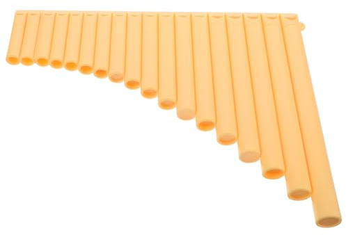 16-rohr Panflöte für Anfänger mit Präziser Stimmung, Gelb | Abs Kunstharz, für Unterricht und Bühnenauftritte, Traditionelles Chinesisches Musikinstrument