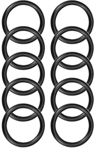 ROWORKX 10Pcs Nitrile Rubber O-Rings - 13mm OD x 10mm ID x 1.5mm Width Sealing Gaskets for Hose, Faucet, Plumbing, Automotive and General Repair Applications | Sealing Gasket NBR Material, Oil and Wear Resistant, For Hose, Faucet, Plumbing, Automotive and General Repair, Black