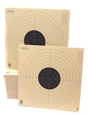 Cible Kruger carton cm 17 x 17 Croix pour Air comprimé