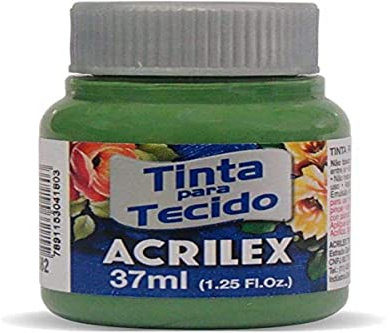 Acrilex Pintura Textil al Agua Verde gramo 37 ml Ref. 582