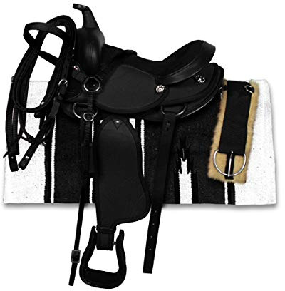 Sella Pony Sintetica 12 Nero 12” = 30,5 cm