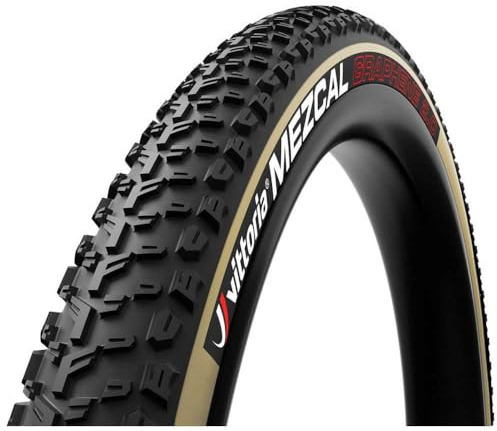 Vittoria Mezcal Mountain Bike Tires for Hardpack to Moderately Loose Conditions - Super Light Casing Cross Country Race XCR G2.0 MTB Tire (29x2.25, Tan)