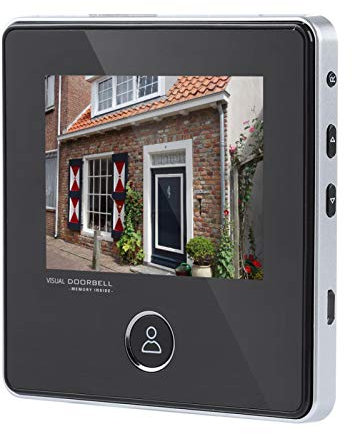 Cámara de puerta HD de 3 MP,visor de puerta digital,timbre de 120 ° con visión nocturna,vigilancia en tiempo real,con pantalla LCD de 3 pulgadas,para sistemas de seguridad del hogar,sin necesida