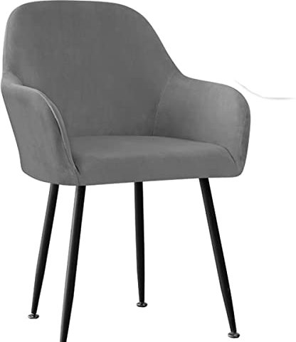 XGANGM Samt Esszimmer Stuhlhussen mit Armlehne 1/2/6/4er Set Stretch Klein Luxus-Samt Stuhlbezug Bürostuhl Bezug Rückenlehne Stuhlschonbezug Sessel Armlehnstuhl Stuhlabdeckung,A6,2PCS