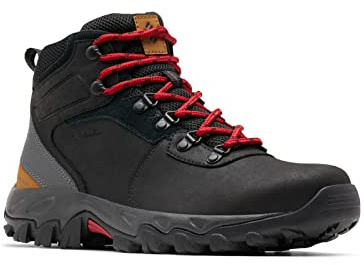 Columbia Mens Newton Ridge Plus II Waterproof Hiking Boot, Black/Shark, 11