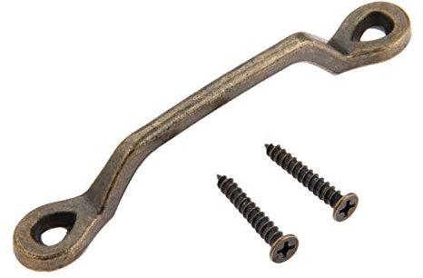 CETEOR Messing Schrank Schublade Griffe, Legierungs-Möbelgriffe, antiker Schrankknopf, Kleiderschrank, Schrank, Schublade, Küche, Zuggriffe, Möbelbeschläge, 101 x 14 mm
