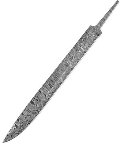 Damast Klinge Mittelalter Arbeitsmesser Kelten Rohling Damascus blank blade 860EA