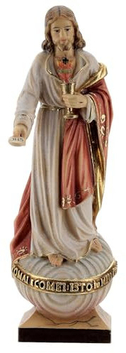Holyart Sacré-Coeur Jésus avec Hostie et Calice coloré, 15 cm (5.91 inc.)