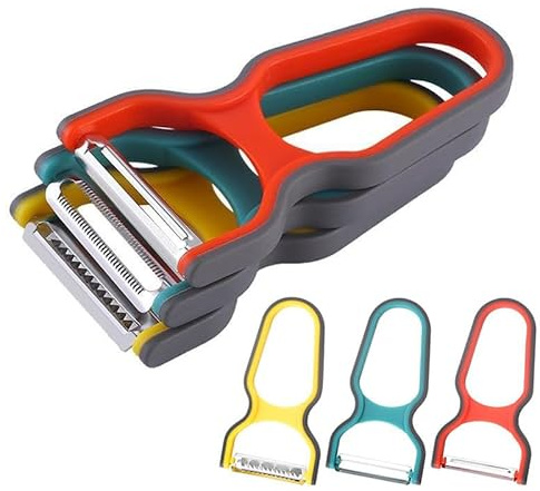 3 Pack Vegetable Peeler, Premium Potato Apple Cucumber Peelers for Kitchen