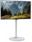 unho TV Ständer Standfuß Rollbar, Marmoroptik TV Bodenständer Höhenverstellbar, Fernsehstand für 40-75 Zoll, VESA 600x400mm, bis Max 40kg