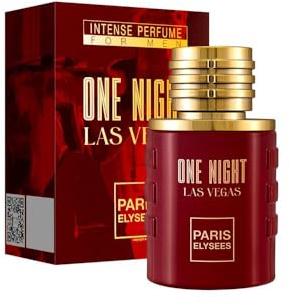 PARIS ELYSEES - One Night Las Vegas - Eau de Toilette - Colonia Hombre - Aromática - Salvia Esclarea y Mandarina - Vaporizador perfume 100ml - Frasco de viaje recargable 5ml incluido