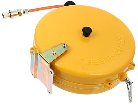 Angoily Automatic Retractable Air Hose Reel 8m Telescopic Pneumatic Hose Storage Winder Closed Mini Air Tool Accessory for Compressor Use