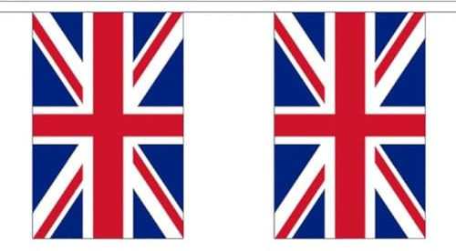Banderines de bandera de Reino Unido, 3 metros, 10 banderas galesas FlagSuperstore