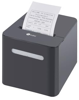 G&G TD80 - Impresora térmica de etiquetas de 80 mm, dispositivo de etiquetado para recibos, impresora de etiquetas autoadhesiva, impresora de etiquetas con USB, impresora de etiquetas para código de