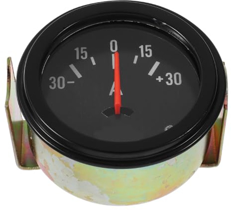 GLEAVI Amperometro 12v-24v in Metallo Colore Casuale Analogico con Monitoraggio Preciso e Installazione Semplice per Auto e Trattori per Integrazione Cruscotto Veicoli Agricoli