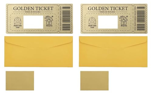 Gitohoni 2 Piezas Tarjetas Rasca Y Tarjetas de Anuncio Papel de Alta Resistencia con Sobres Diseño Personalizable Perfectas para Regalos Fies, Style a
