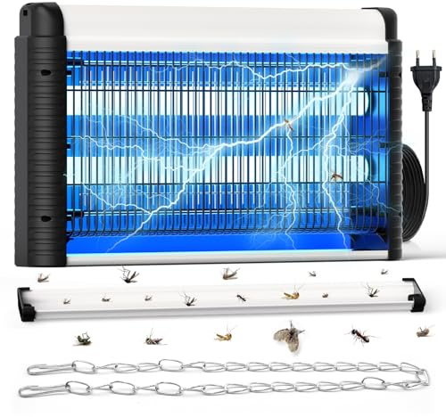 AOKKR Tue Mouche Électrique 35W 4000V, Lampe Anti Moustiques UV Puissante pour Intérieur jusqu’à 80m², Sans Produits Chimiques, Efficace contre Mouches, Moustiques et Mites