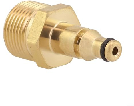 NexRen Adaptador macho M22 de latón macizo para manguera de lavado de alta presión, herramienta de conexión rápida compatible con unidades de rosca MM y AR (para lixiviación)