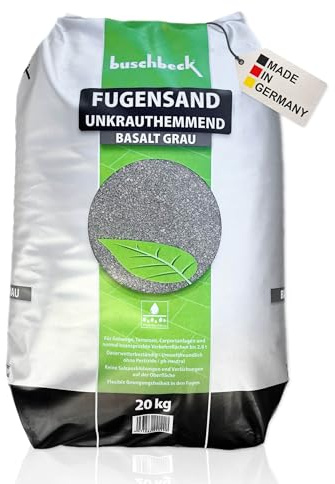 Buschbeck Fugensand 20 kg – für Pflasterfugen & Terrassen (basalt grau)