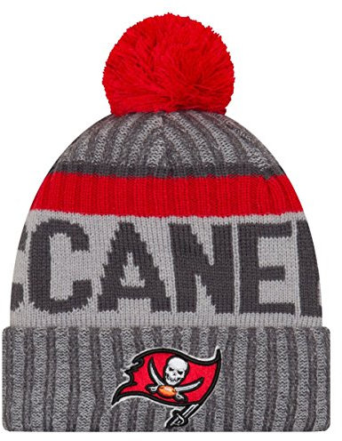 New Era NFL Sideline 2017 Bobble Mütze Tampa Bay Buccaneers
