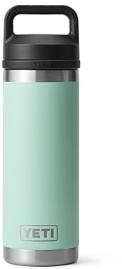 YETI Rambler 18 oz Bottle, Vacuum Insulated, Stainless Steel with Chug Cap, Seafoam