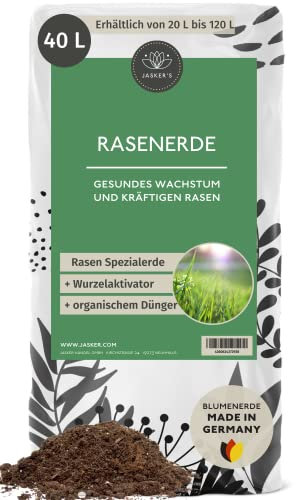 Rasenerde 40 L mit Dünger und Wurzelaktivator (Rasenerde, 40 L)
