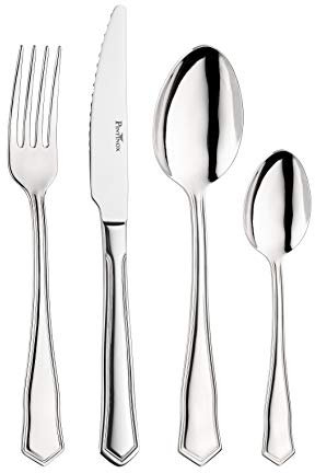 PINTINOX Set 24 Posate con Coltello Bistecca Serie Royal in Acciaio Inox 18/10, Made in Italy (6 Persone)