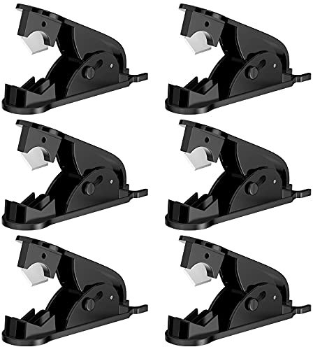 ONLYFU 6 tagliatubi in PTFE, tagliatubi in polietilene, strumento di taglio per tubi in nylon, PU e PVC, taglio fino a 3/4 pollici OD tubo (nero)