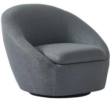 Vente-unique-Drehsessel - Stoff - Grau - LACARA II