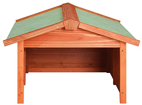 Tidyard Tannenholz Massiv Mähroboter Garage Dach Unterstand Überdachung Rasenmäher Überdachung Holzgarage Rasenroboter Mährobotergarage 72 x 87 x 50 cm (B x T x H)