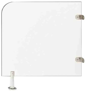 RTREADE Urinal trennwand toilette, Toiletten-trennwand-schutztrennwand, an Der Wand Montierter Urinal-trennwand-verlängerungstrenner, für Den Kindergarten(60cm/23.6in*60cm/23.6in)