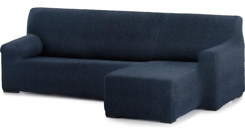 ECOMMERC3 | Copridivano Chaiselong Braccio corto destro super elastico protezione quotidiana e regolazione copridivano Chaiselong blu traspirante ed economico