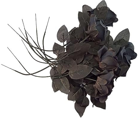 Cabilock 10packung Schwarze Rosen Künstlich Dekorative Blumen Für Hochzeit Party-Dekoration Aus Hochwertigem