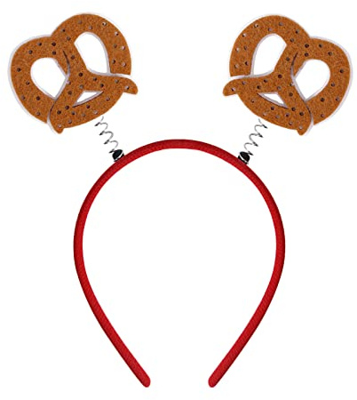 Generisch Haarreif Geflochten, Oktoberfest trachten haarreif Damen Herren Haarschmuck Lustig haarreifen accessoires Elastische Haarbänder Zubehör Bierfest Party