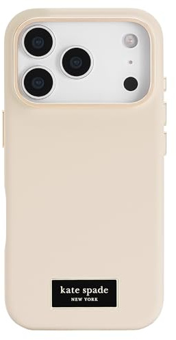 Kate Spade New York iPhone 17 Pro Case - Compatible with MagSafe - Designer Phone Case - Icon Perfect Beige