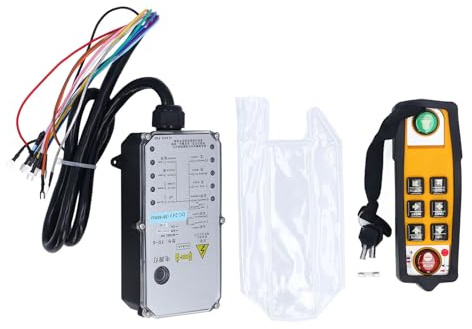 TOOLSGO Industrial Remote Control Water Proof Shock Resistant Wireless Industrial Channel Hoist Controller DC24V for Conveyors CNC Machines