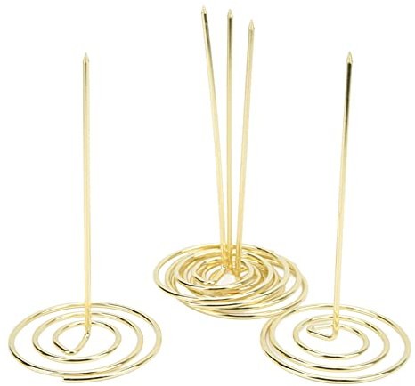 Phefop Soporte para Recibos de 5 Piezas, Pincho de Notas de Metal para Facturas, Ideal para Uso en Restaurantes y Oficinas, Tamaño aprox. 6,0x2,8 Pulgadas (#2)