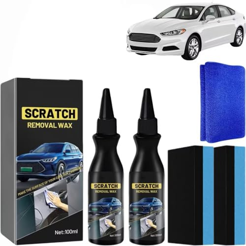 Fixapro Voiture Efface Rayure Profonde Polish Voiture, 2026 Produit Nettoyage Voituré De Réparation De Rayures Profondes, Efface Rayure Voituré, Scratch Removal Wax, Anti-Rayures Pâte Réparation (2PC)