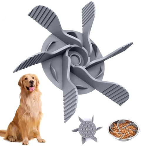 TESSTSY Slow Feeder Insert, Cuttable Slow Feeder Insert for Dog Bowl | Reduce Digestion and Overeating, Pet feeder with Strong Suction Cups Bowls Slow Feeder Dog Bowl