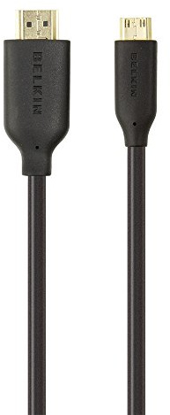 Belkin F3Y027bf3M-P - Cable Mini HDMI de Alta Velocidad con Ethernet, Color Negro