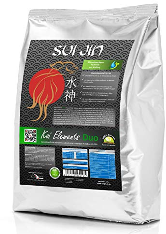 SUI JIN Teichprodukte Koi Elements Duo - Swim + Sink Koifutter Fischfutter Ganzjahresfutter Weizenkeime (5kg)