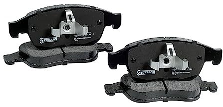 STELLOX 000 050B-SX Bremsbelagsatz, Scheibenbremse (4 Stücke) – Mit Anti-Quietsch-Platte – ECE-R90 Zertifizierung – vier Bremsbeläge pro Set – Für PKW