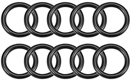 sourcing map 10 Stk Metrische Nitrilkautschuk O-Ringe Dichtung 10mm AD 7mm ID 1,5mm Breite