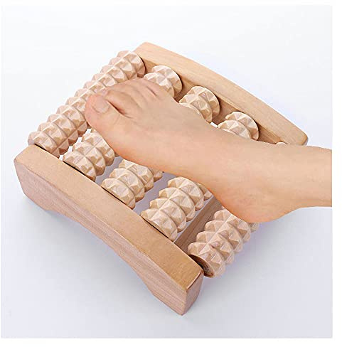 VariousHK Fußmassageroller Fußmassagegerät Fußroller aus Holz für Stressreduzierung,Arthrose,Fußschmerzen,Entspannung Vorbeugung und Linderung von Schmerze (singel foot)