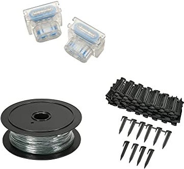 Worx WA0460 Landroid Zubehör-Set: 50 m Begrenzungsdraht, 70 Heringe, 3 Anschlüsse